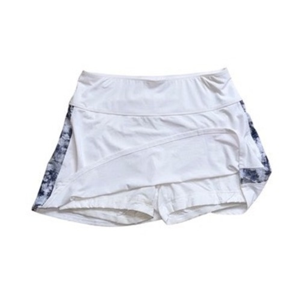 Zero Restriction Womens White Athletic Golf Tennis Skort Side Print Size S